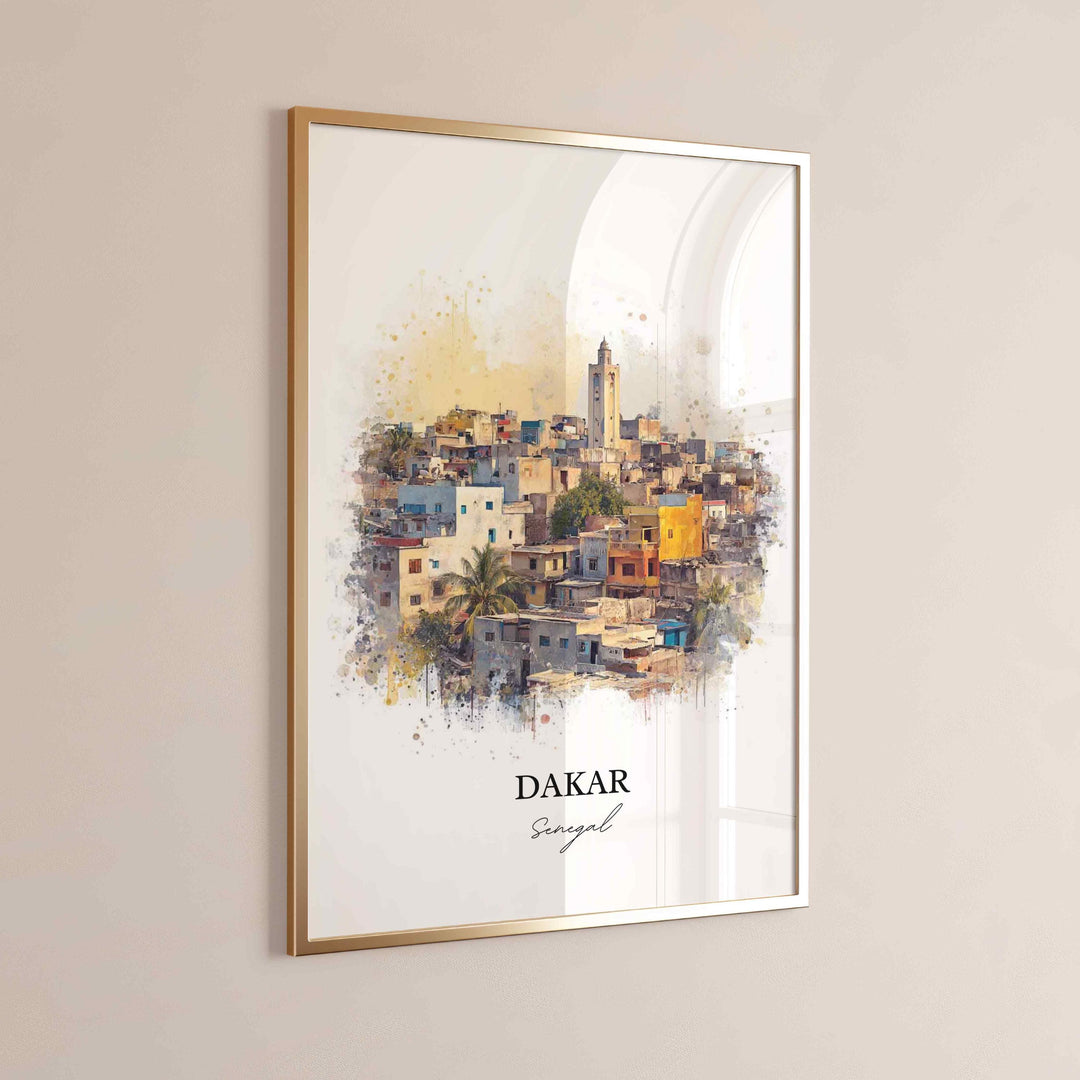 Dakar, Senegal – Watercolor Art Print