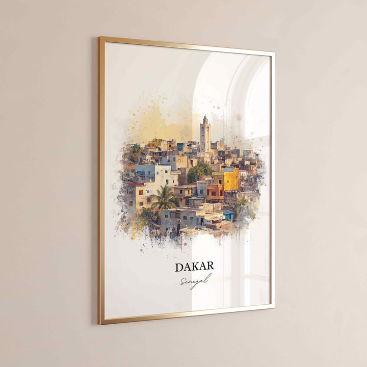 Dakar, Senegal – Watercolor Art Print