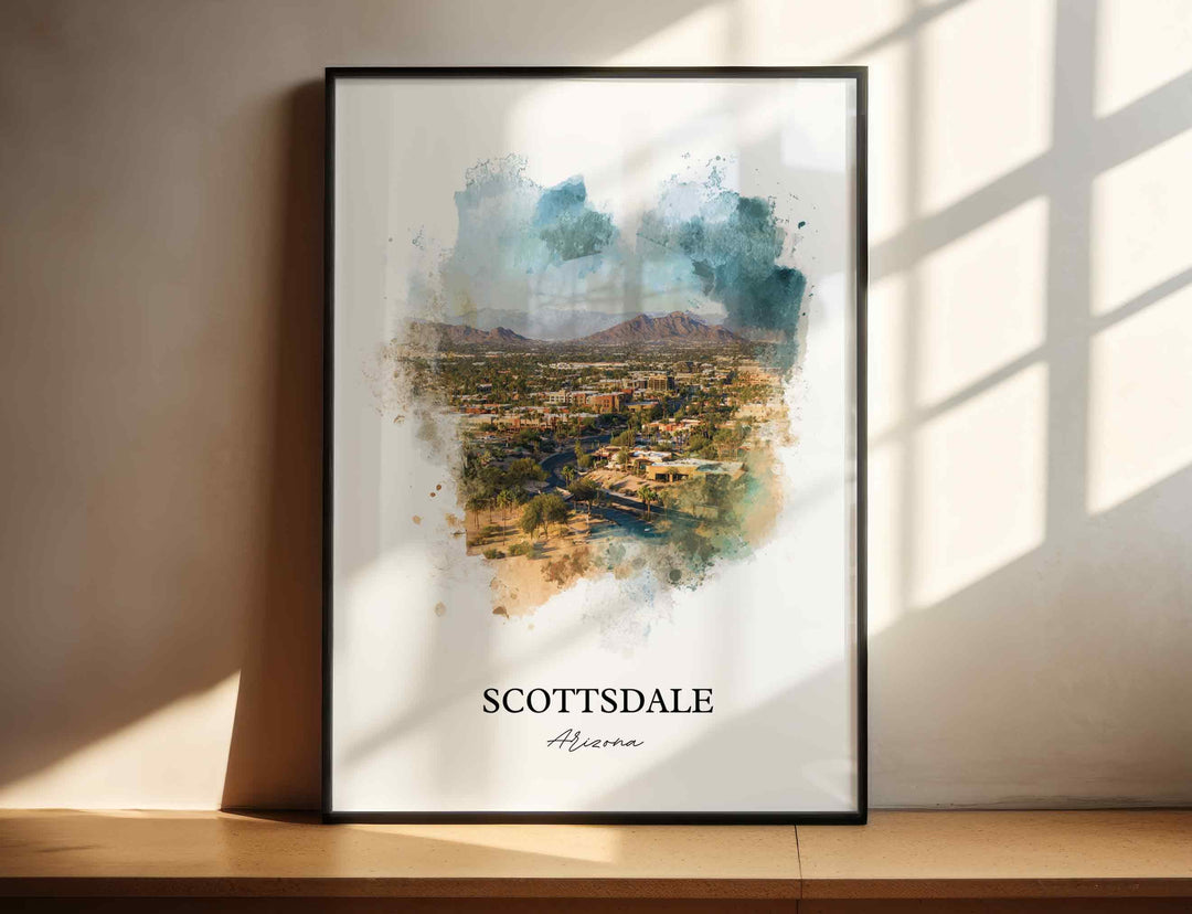 Scottsdale, Arizona – Watercolor Art Print