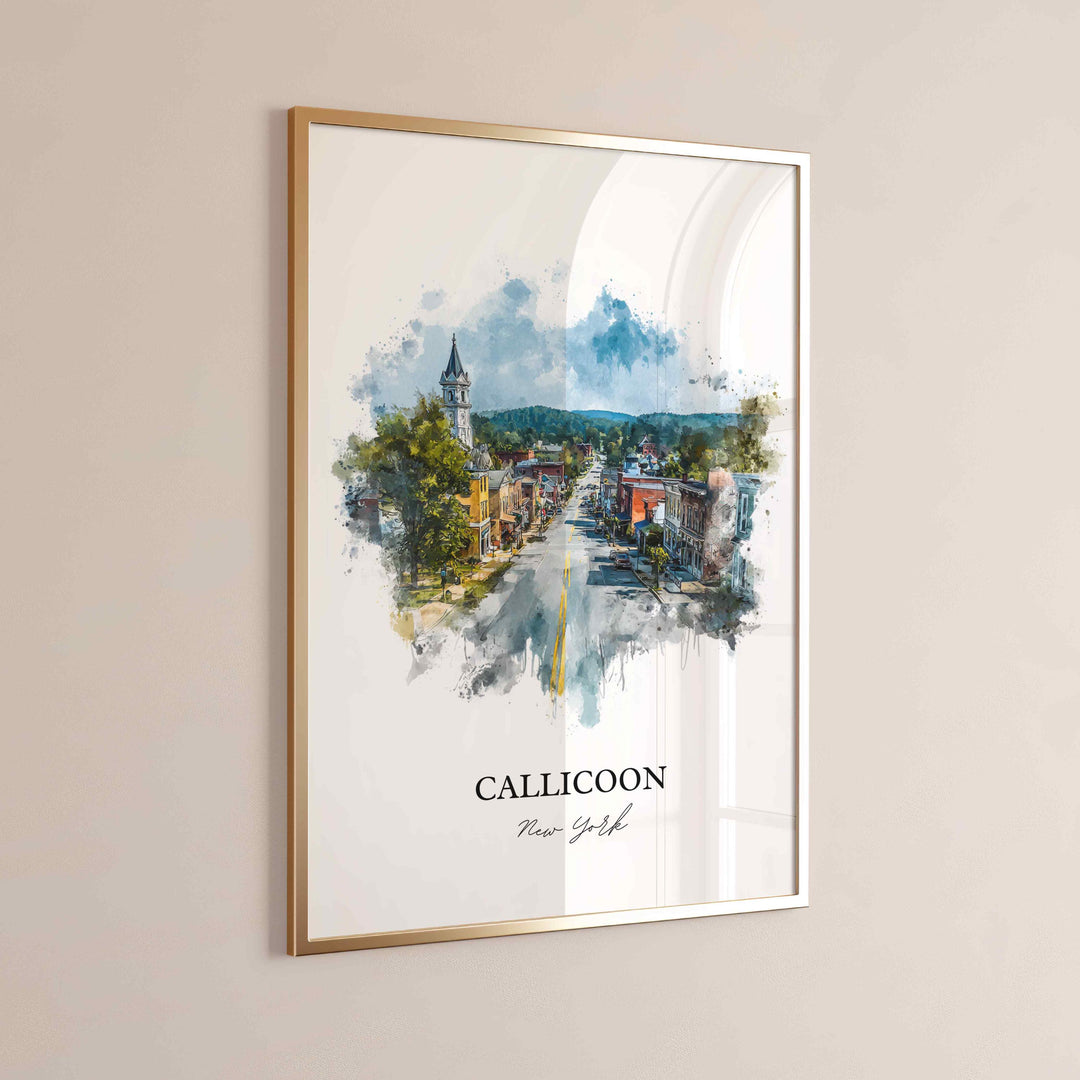 Callicoon, NY – Watercolor Art Print