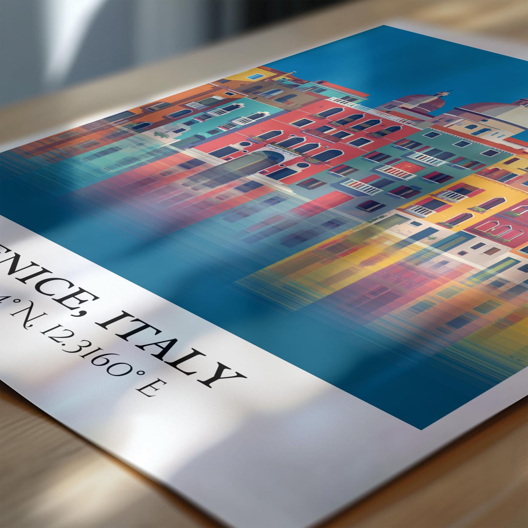 Venice Italy Art, Venice Retro Travel Art, Venice Home Decor, Venice Gift, Venice Italy Travel Art, Travel Prints, Housewarming Gift