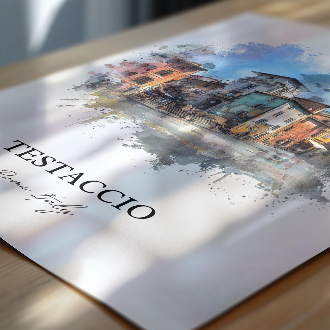 Testaccio, Italy – Watercolor Art Print