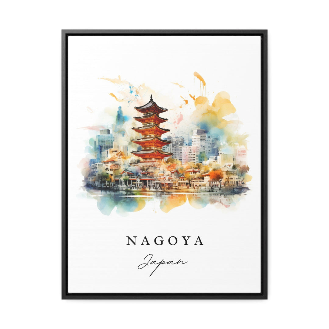 Nagoya Japan wall art - Japan, Nagoya poster print, Aichi Japan Prefecture gift, Birthday present, Custom Text, Perfect Gift