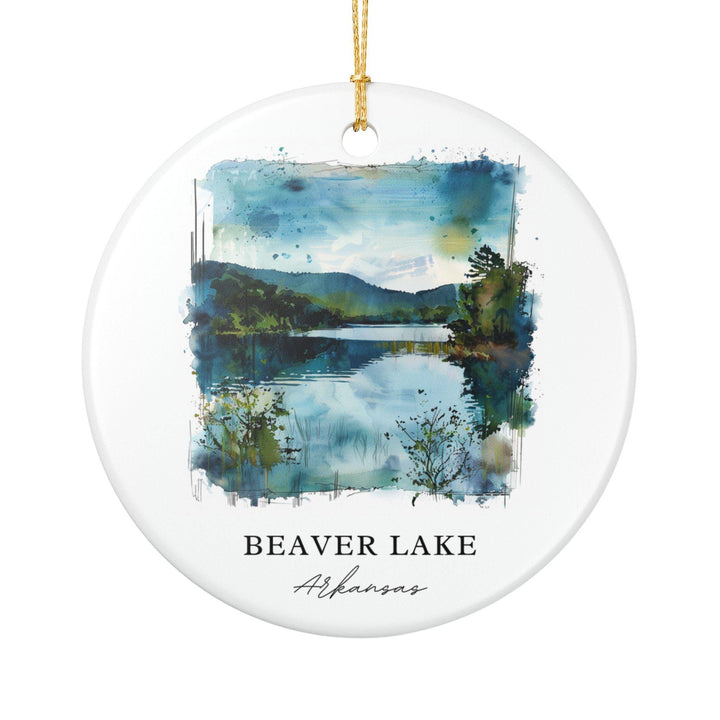Beaver Lake AR Ornament: Unique Beaver Lake Souvenir, Arkansas Xmas Decor, and Authentic Beaver Lake Arkansas Gift