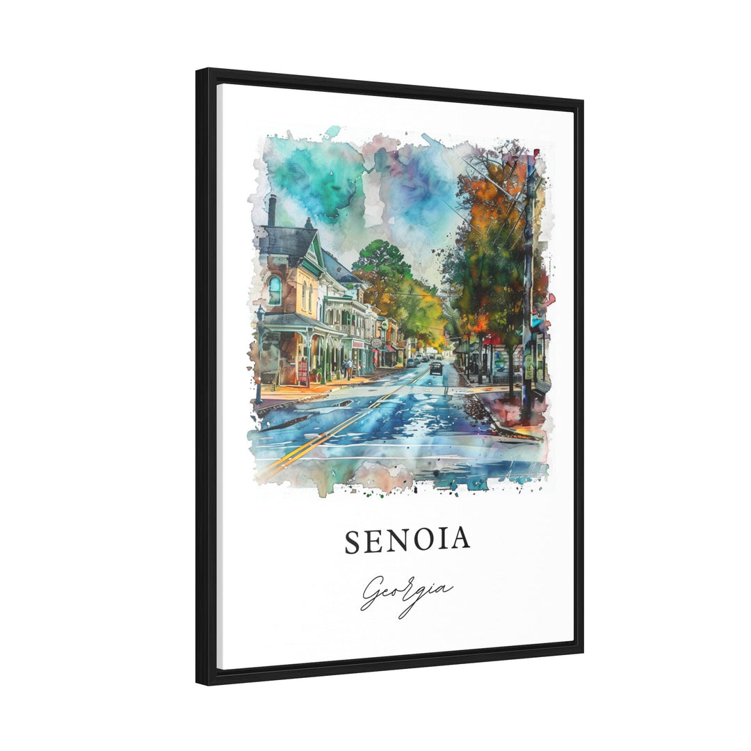 Senoia Georgia Wall Art, Senoia Print, Senoia Watercolor Art, Coweta County GA Gift,