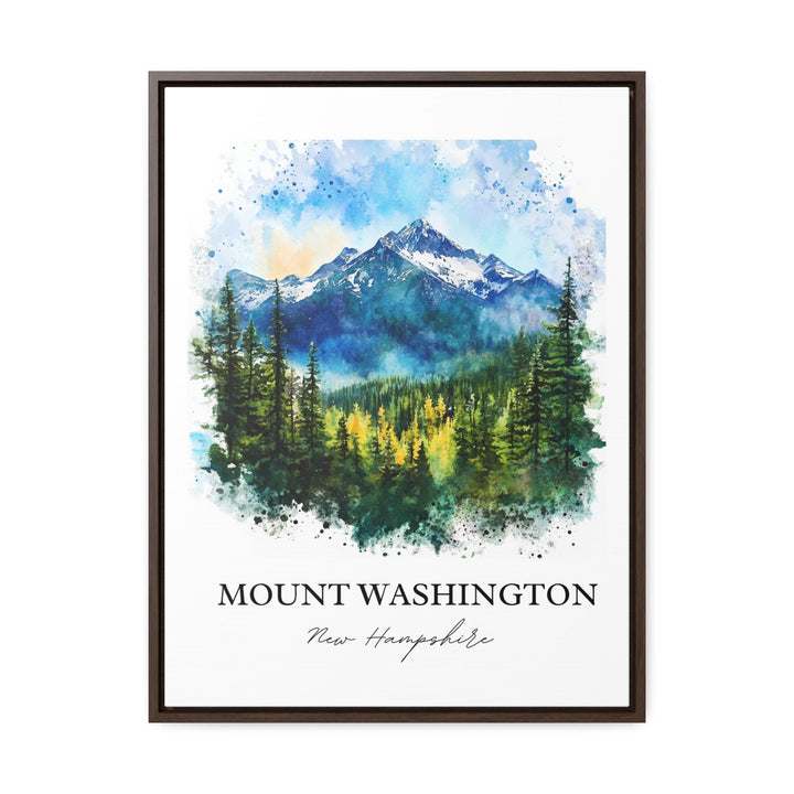 Mount Washington Wall Art, White Mountains Print, NH Watercolor Art, Mount Washington Gift, Travel Print, Travel Poster, Housewarming Gift