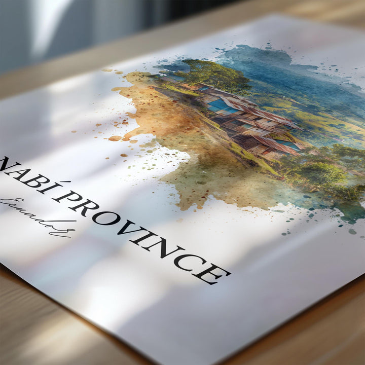 Manabí Province, Ecuador – Watercolor Art Print