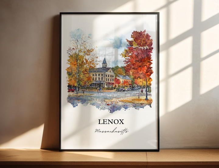 Lenox Wall Art - Massachusetts Print