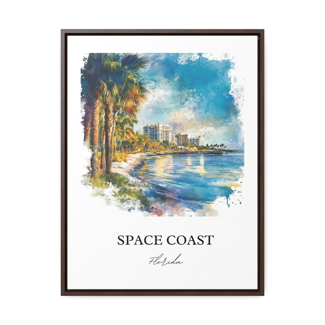 Space Coast, FL, USA – Watercolor Art Print