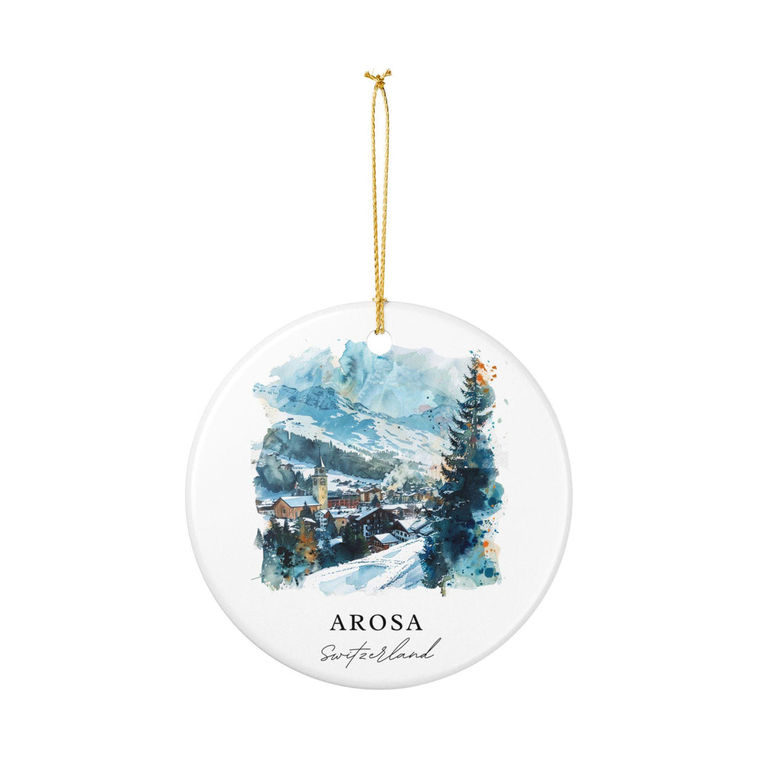 Arosa Switzerland Ornament: Unique Arosa Souvenir, Arosa Xmas Decor, and Authentic Arosa Switzerland Gift