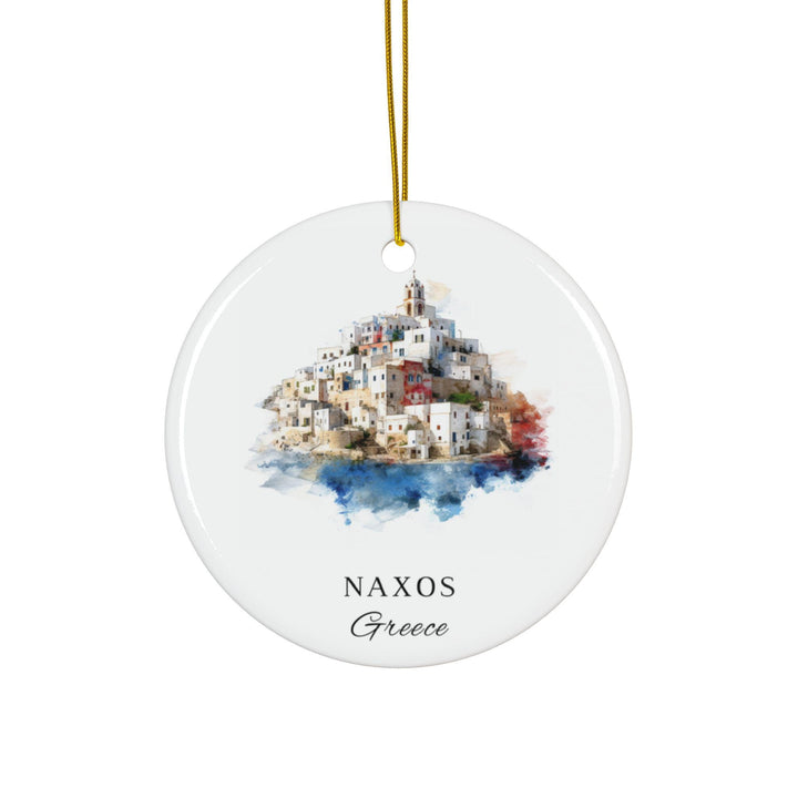 Naxos Greece Ornament: Unique Naxos Souvenir, Naxos Greece Xmas Decor, and Authentic Greece Gift