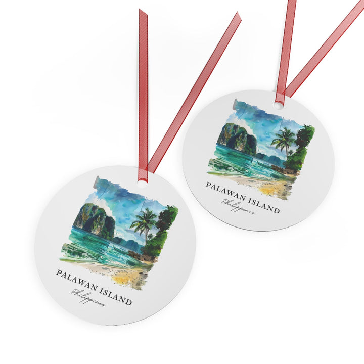 Palawan Island Ornament: Unique Palawan Souvenir, Palawan Island Xmas Decor, and Authentic Puerto Princesa Gift