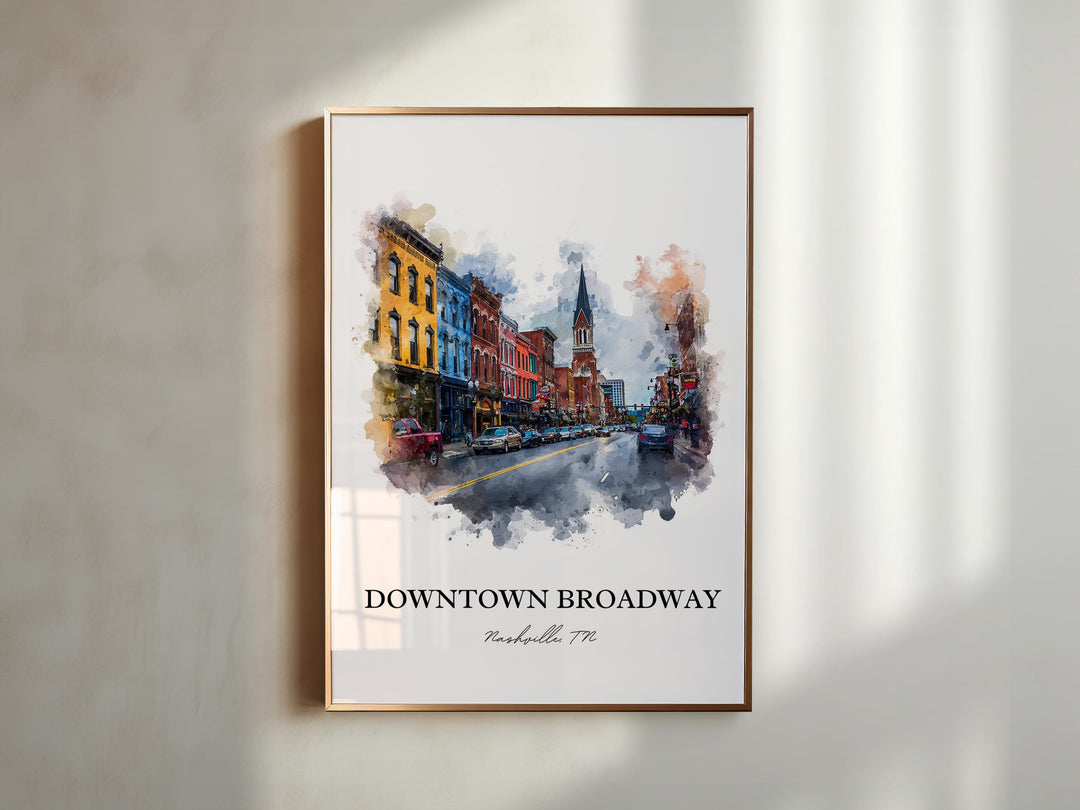 Nashville, Tennessee – Watercolor Art Print