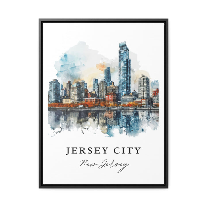 Jersey City NJ wall art - New Jersey, Jersey City print, Jersey City Wedding gift, Birthday present, Custom Text, Perfect Gift