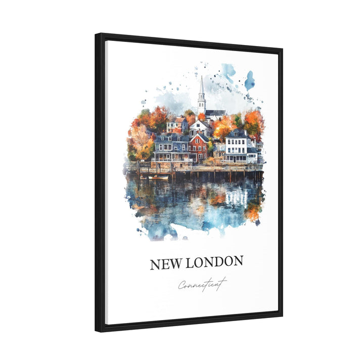New London CT Wall Art, Connecticut Print, Thames River Artwork, New London Gift, Travel Print, Travel Poster, Housewarming Gift