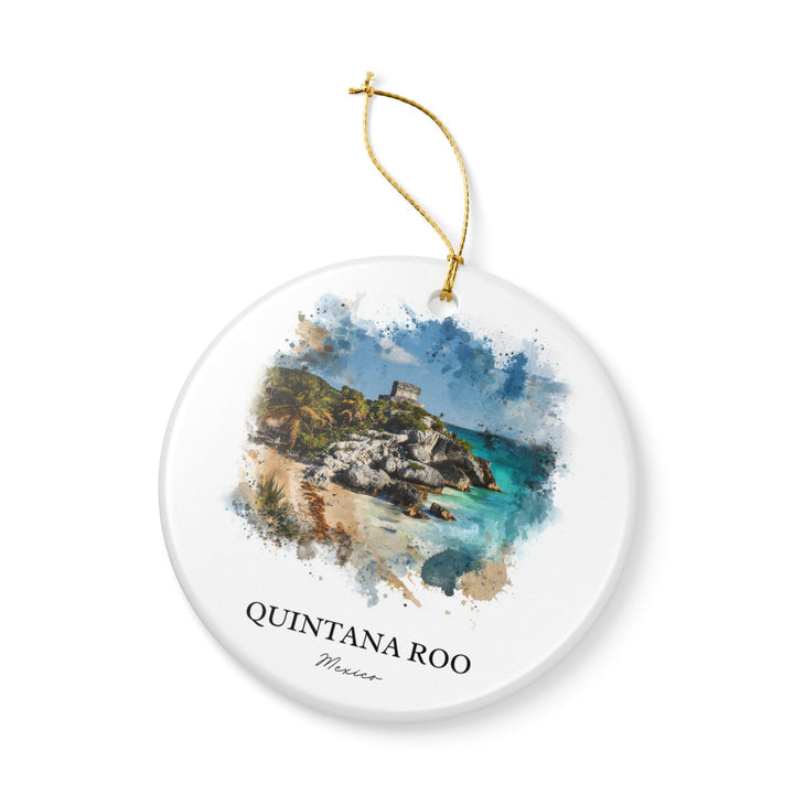 Quintana Roo Ornament: Unique Quintana Roo Souvenir, Playa del Carmen Xmas Decor, and Authentic Playa del Carmen Gift