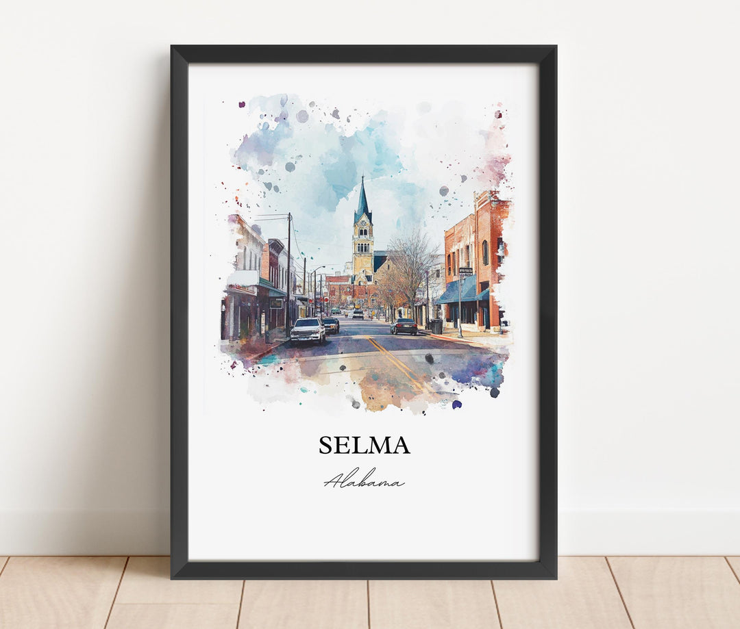 Selma AL Wall Art - Alabama Print