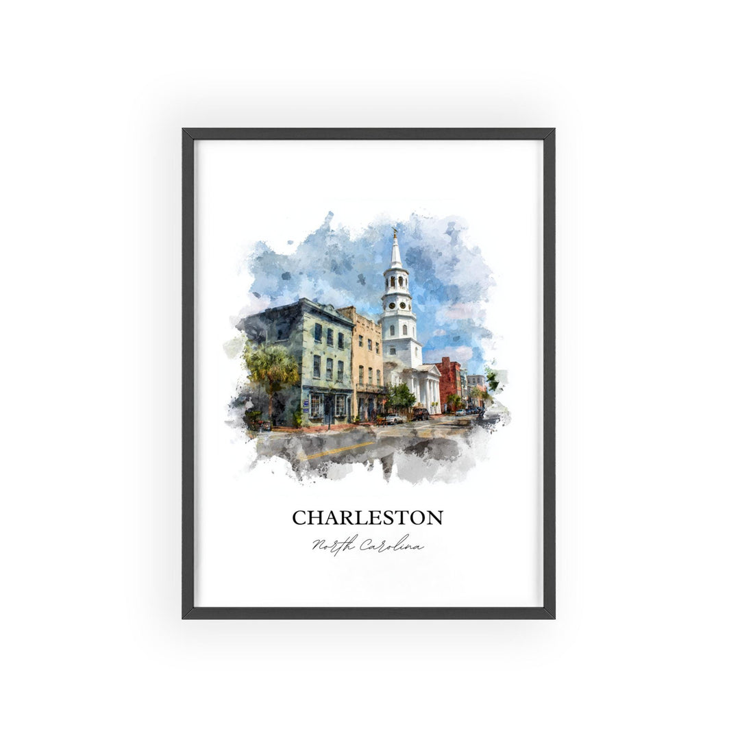 Charleston, South Carolina – Watercolor Art Print