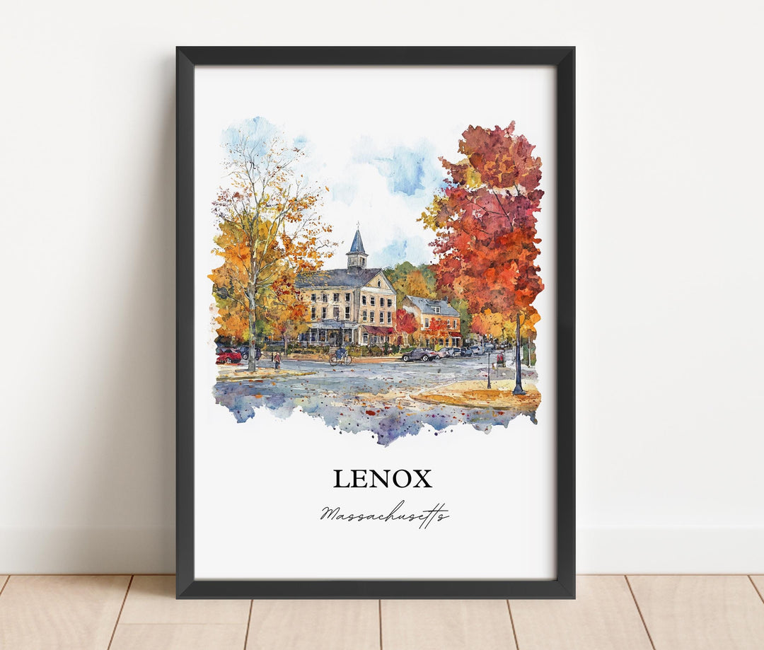 Lenox Wall Art - Massachusetts Print