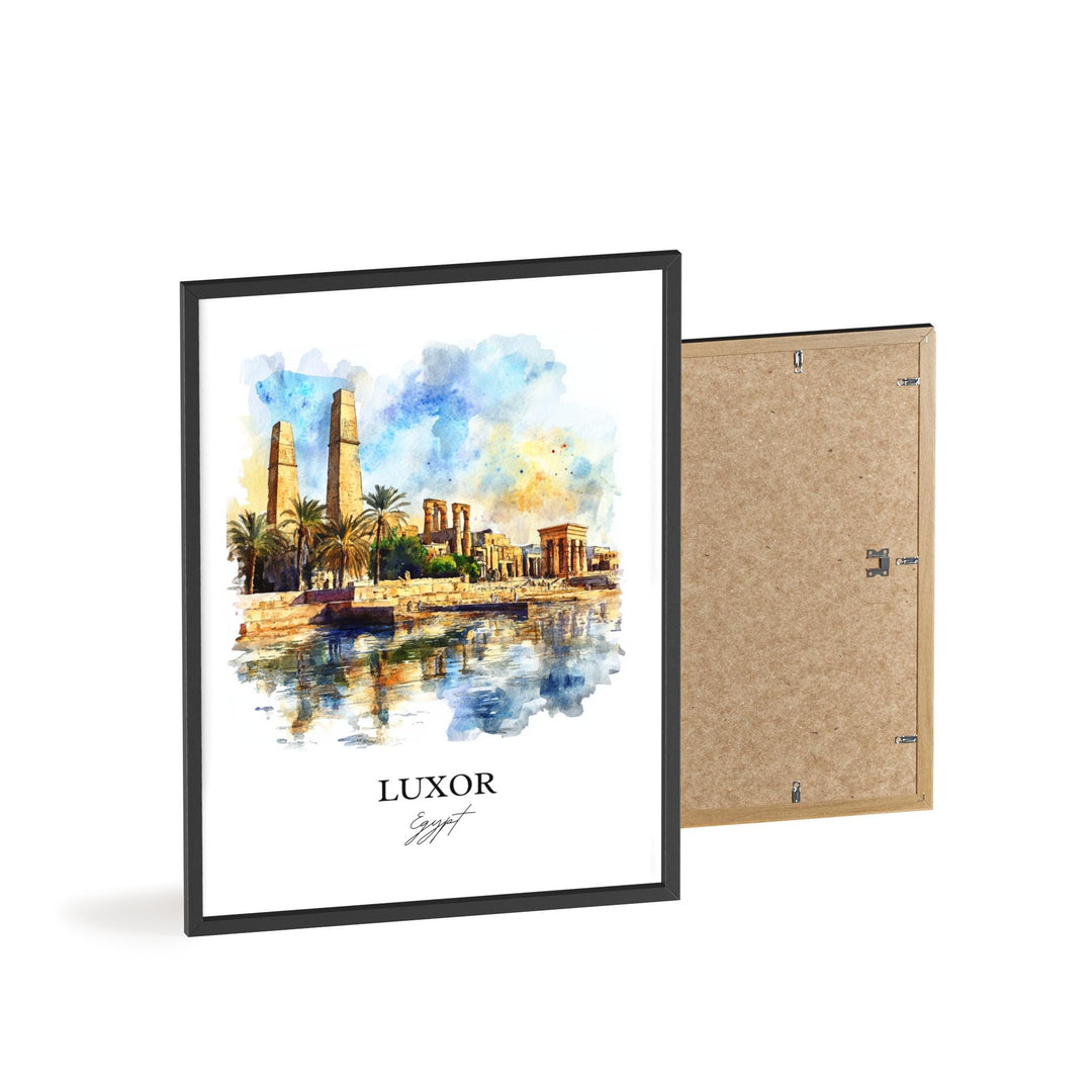 Luxor, Egypt – Watercolor Art Print