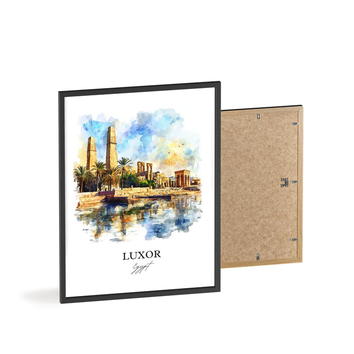 Luxor, Egypt – Watercolor Art Print