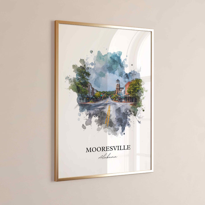 Mooresville, Alabama – Watercolor Art Print