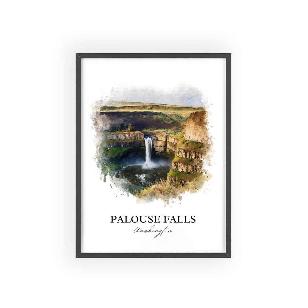 Palouse Falls Wall Art, Palouse Print, Washington State Artwork, Palouse Falls Gift, Travel Print, Travel Poster, Housewarming Gift