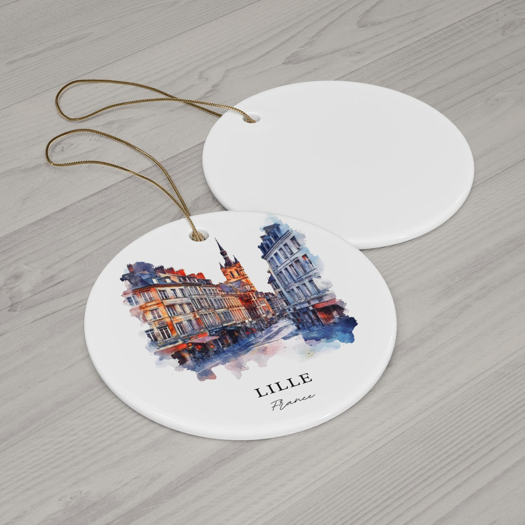 Lille France Ornament: Unique Lille FR Souvenir, Lille France Xmas Decor, and Authentic Lille Christmas Gift