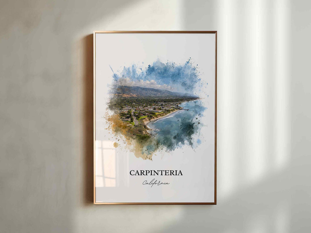 Carpinteria, CA – Watercolor Art Print
