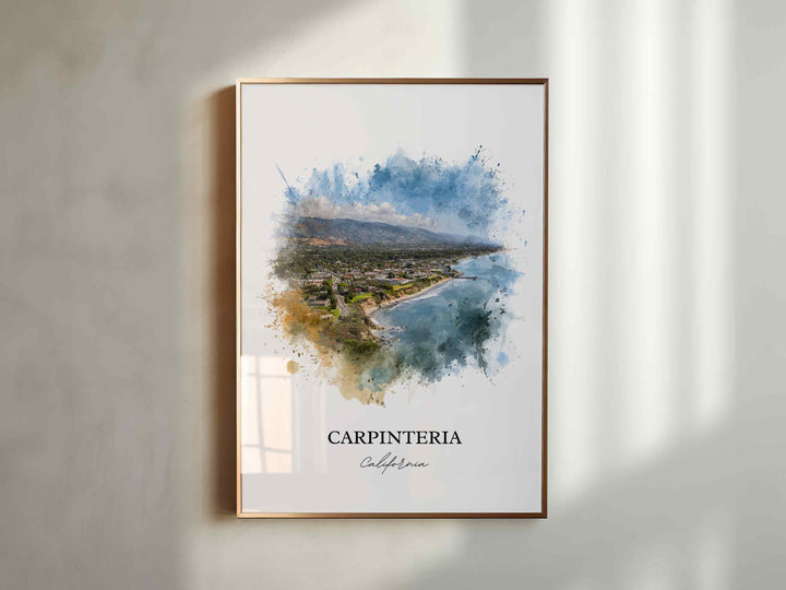 Carpinteria, CA – Watercolor Art Print