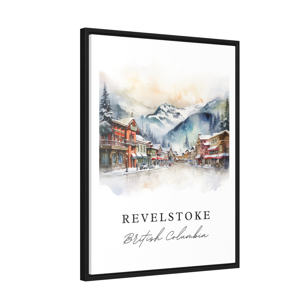 Revelstoke BC Canada wall art - British Columbia, Revelstoke poster print, Wedding gift, Birthday present, Custom Text, Perfect Gift