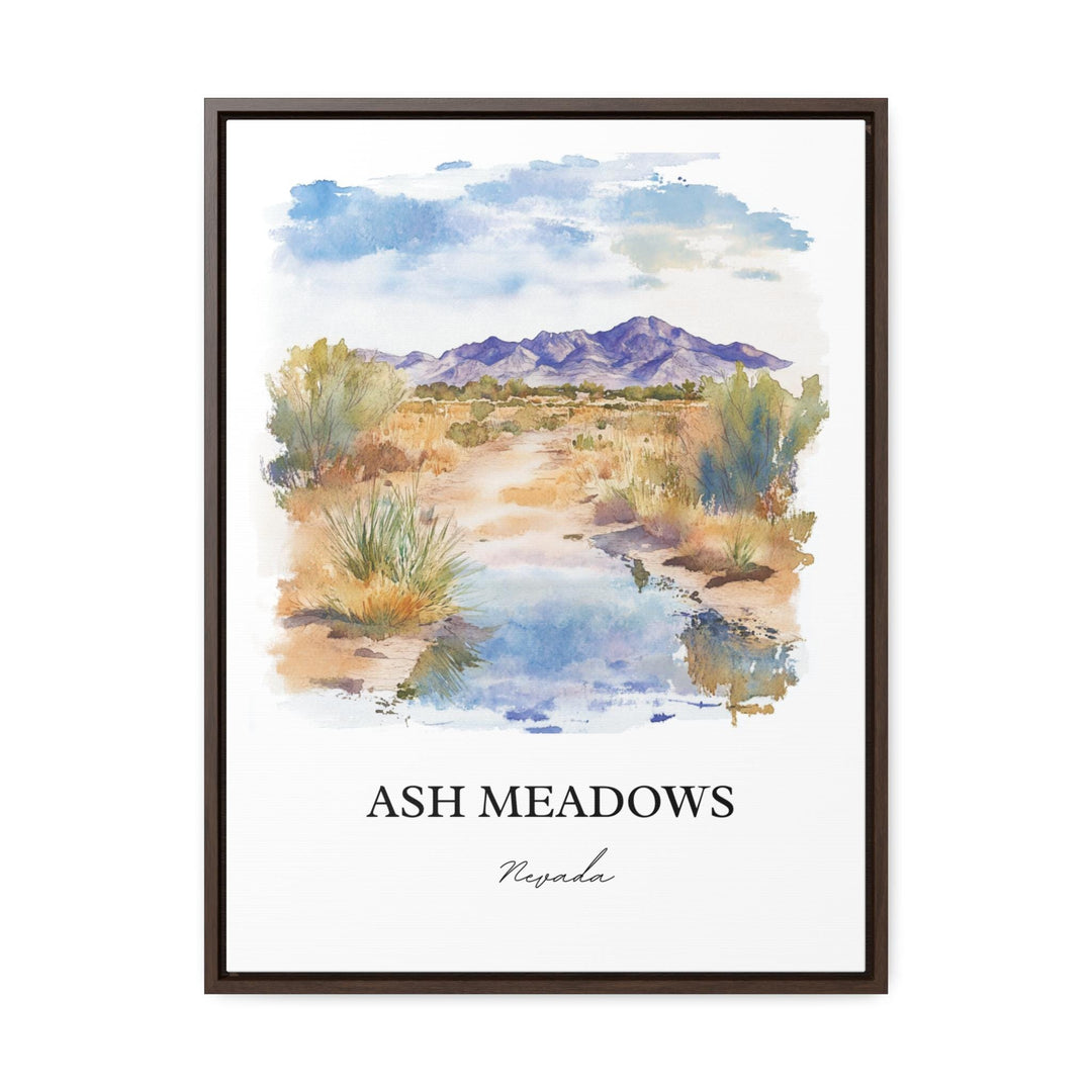 Ash Meadows NV Wall Art, Nye County Print, Nevada Watercolor Art, Ash Meadows Gift, Travel Print, Travel Poster, Housewarming Gift
