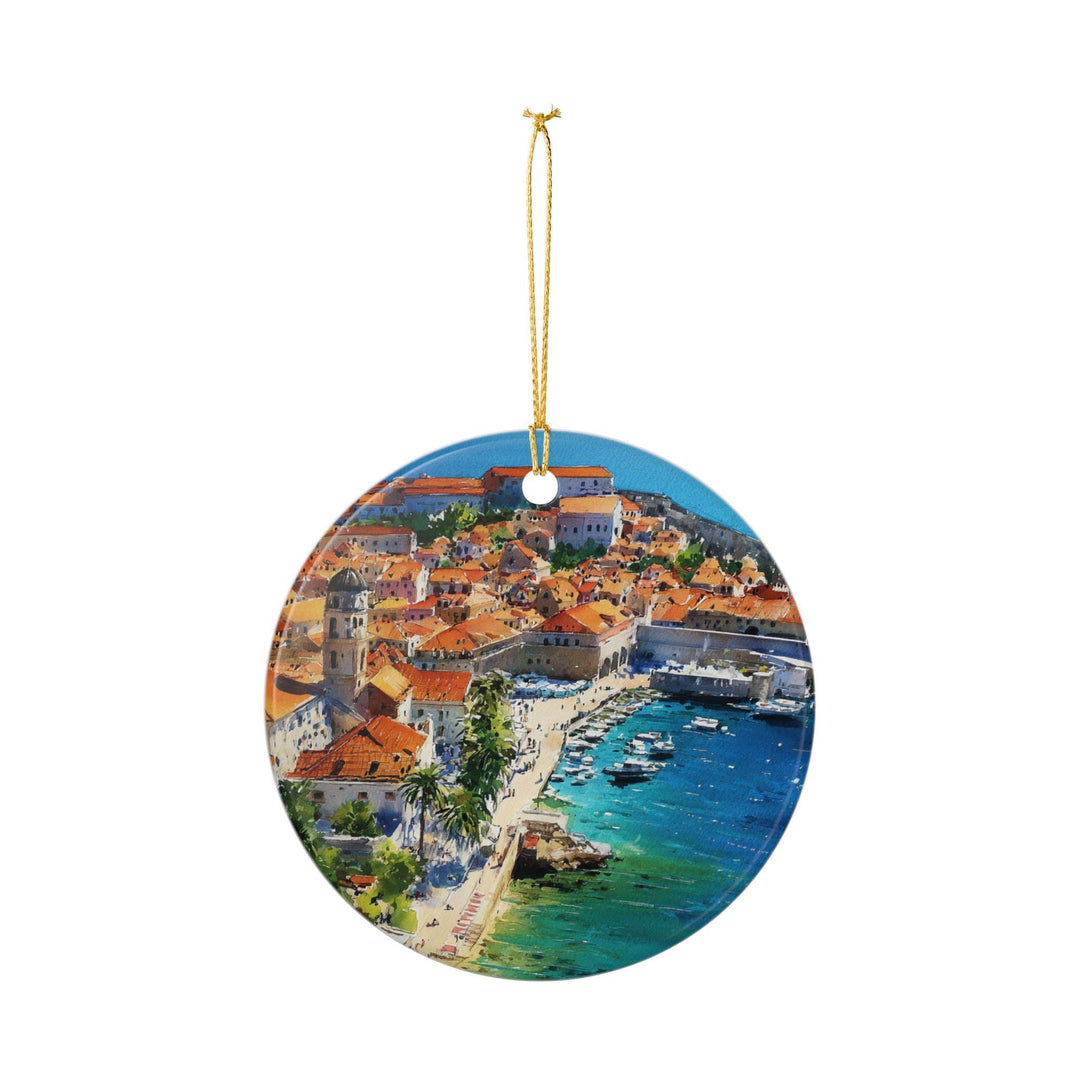 Dubrovnik Croatia Ornament: Unique Dubrovnik Souvenir, Dubrovnik Xmas Decor, and Authentic Dubrovnik Croatia Gift