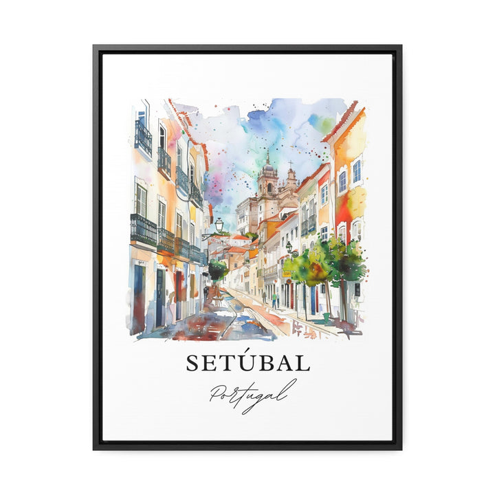 Setúbal Portugal Wall Art, Setúbal Print, Setúbal Watercolor, Setúbal Gift,