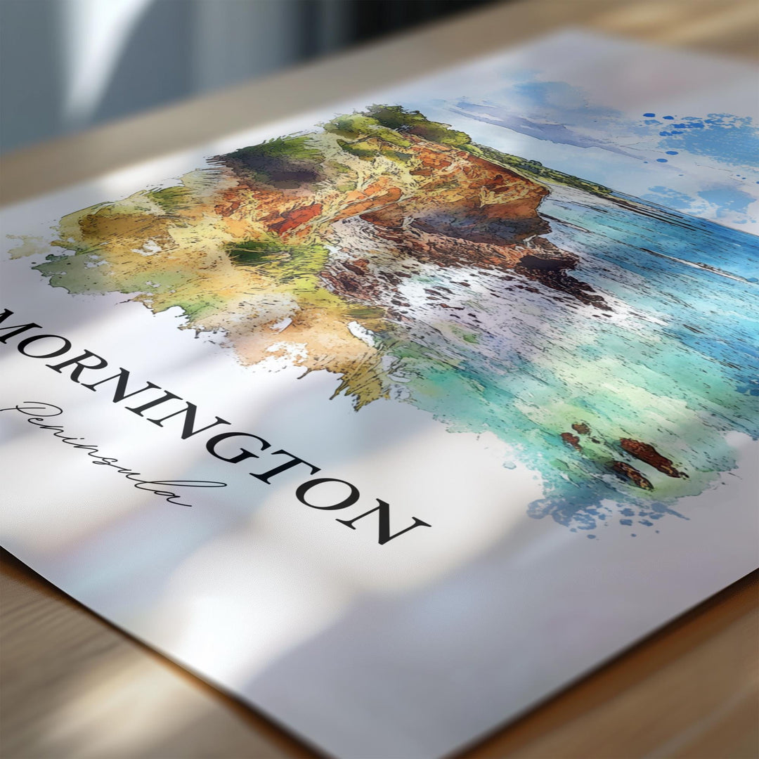 Mornington Peninsula, Australia – Watercolor Art Print Cape Schanck, Victoria