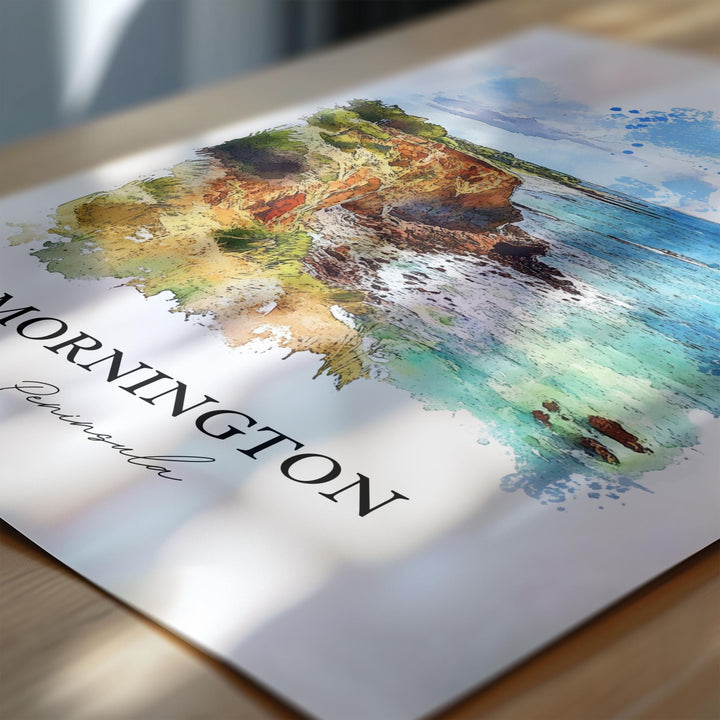 Mornington Peninsula, Australia – Watercolor Art Print Cape Schanck, Victoria