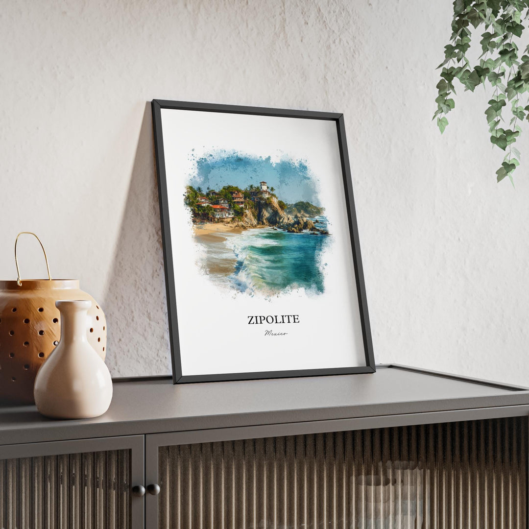 Zipolite, Oaxaca Mexico – Watercolor Art Print