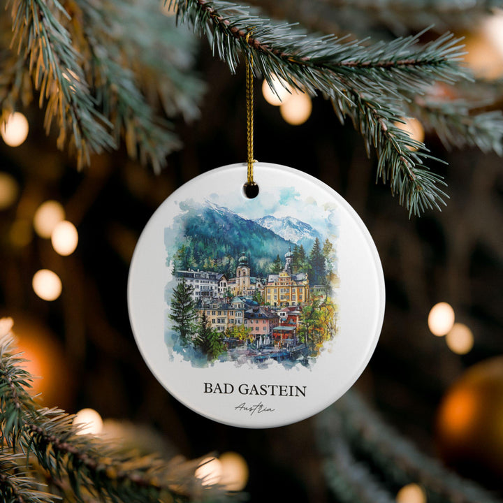 Bad Gastein Ornament: Unique Austria Souvenir, Austria Xmas Decor, and Authentic Bad Gastein Gift