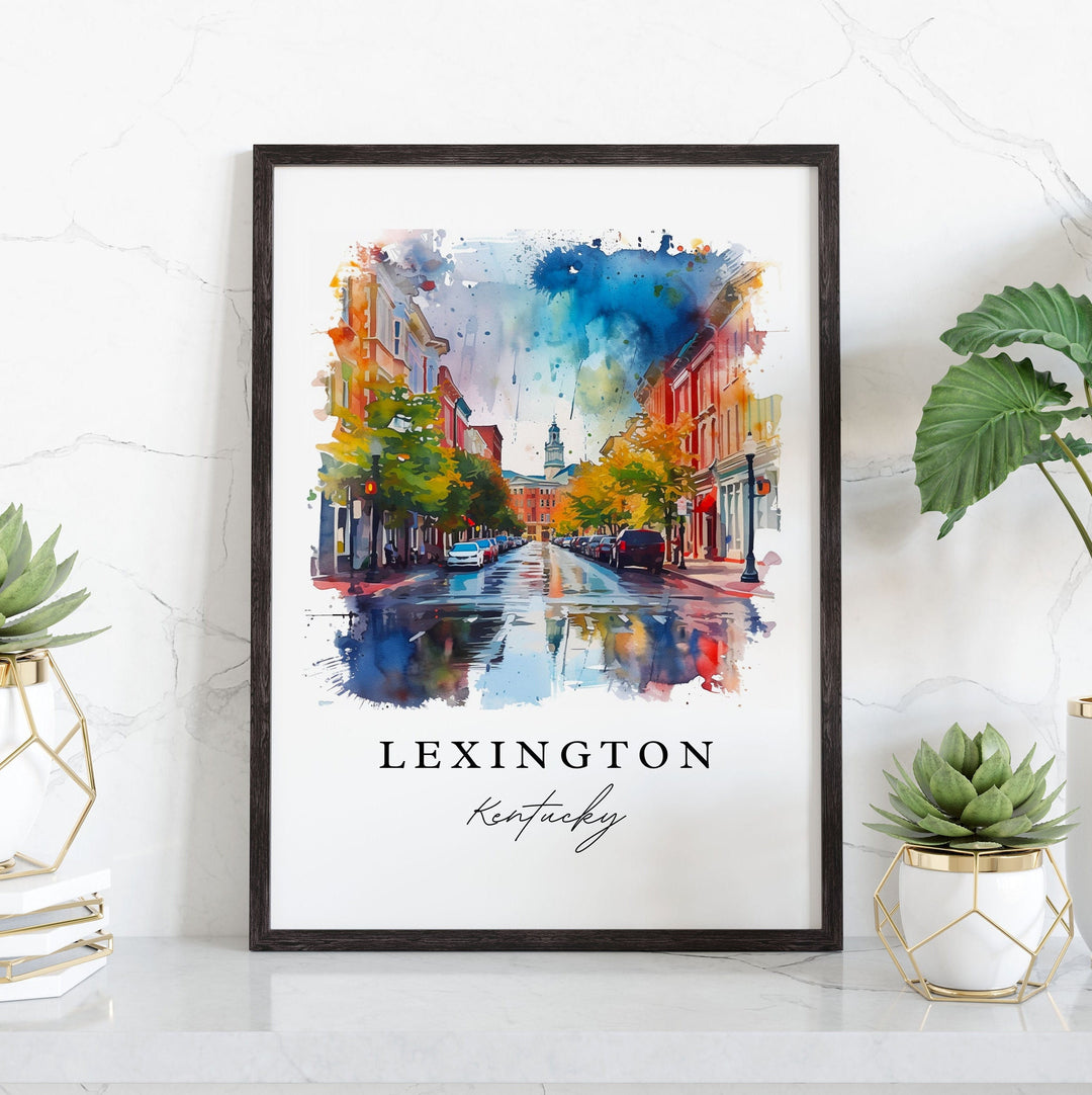 Lexington KY wall art - Kentucky, Lexington print, Lexington Wedding gift, Birthday present, Custom Text, Perfect Gift