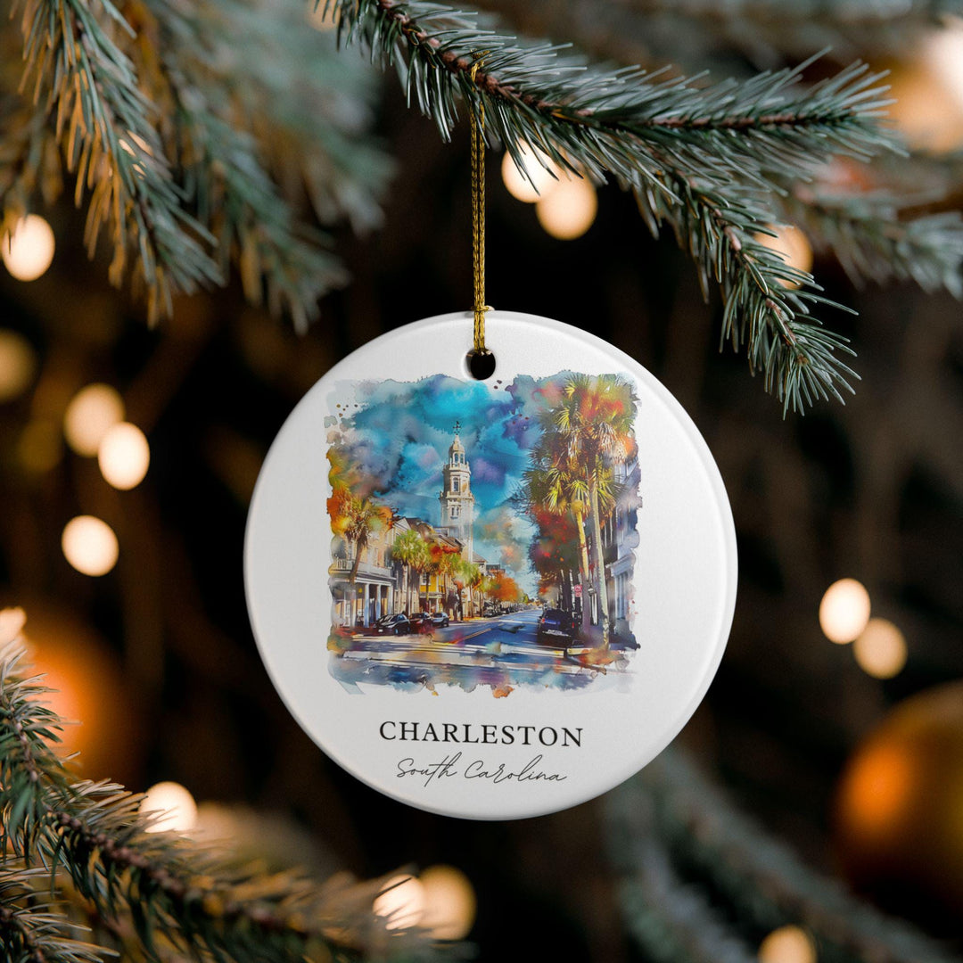 Charleston SC Ornament: Unique Charleston Souvenir, Charleston Xmas Decor, and Authentic Charleston South Carolina Gift