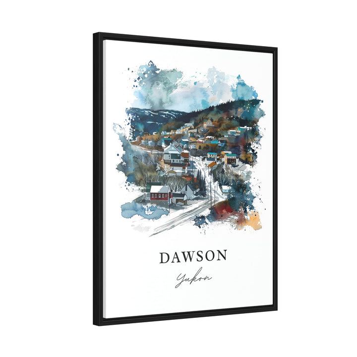 Dawson Canada Wall Art, Yukon Print, Dawson Watercolor, Dawson Canada Gift,