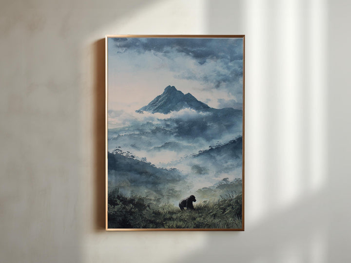 Volcanoes National Park Art Rwanda Travel Print Rwanda Artwork Rwanda Decor Volcanoes National Park Rwanda Wall Art