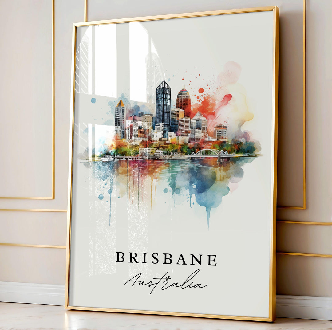 Brisbane Wall Art - Australia Print