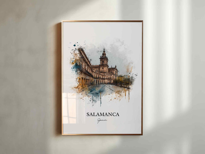 Salamanca, Spain – Watercolor Art Print