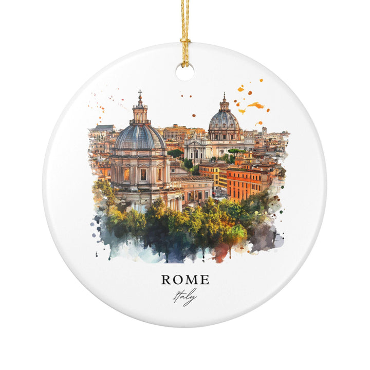 Rome Italy Ornament: Unique Rome IT Souvenir, Italy Xmas Decor, and Authentic Rome Italy Gift