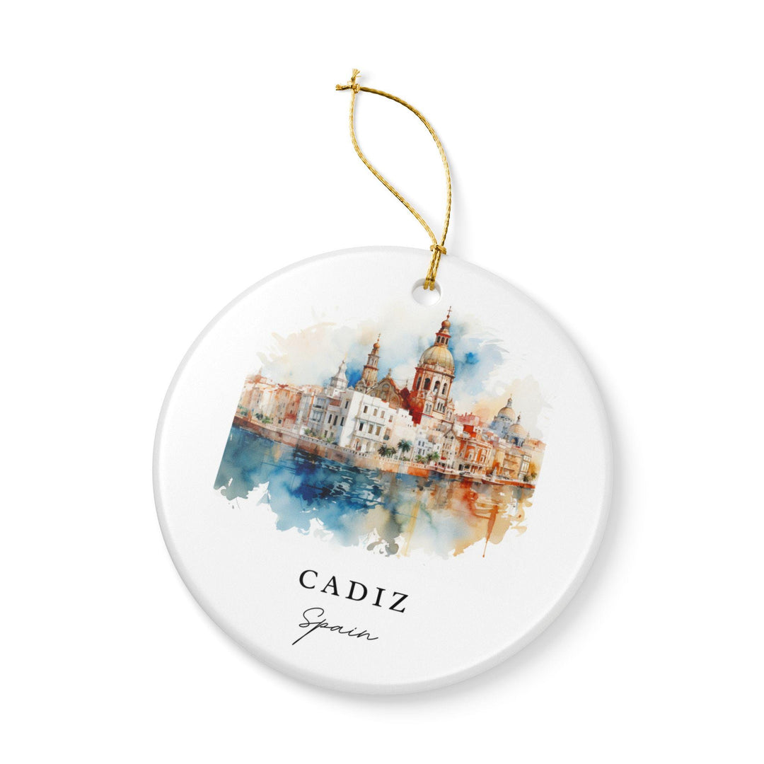 Cadiz Spain Ornament: Unique Cadiz Spain Souvenir, Spain Xmas Decor, and Authentic Cadiz Spain Gift