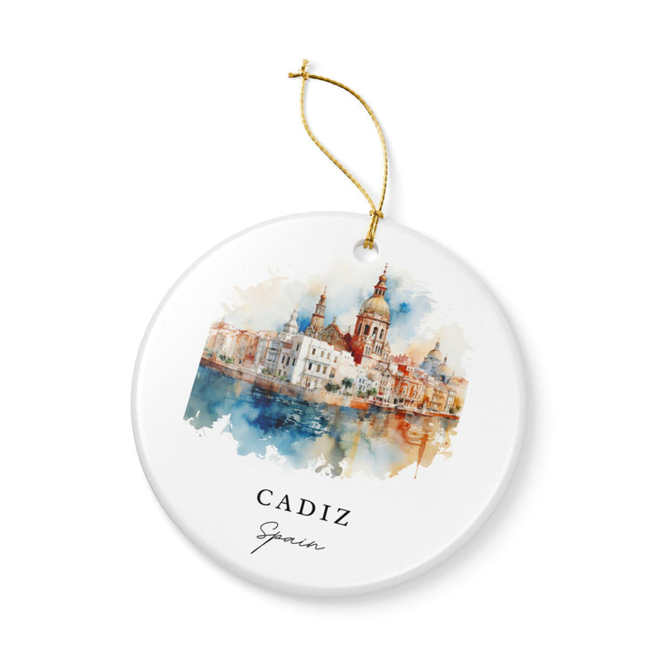 Cadiz Spain Ornament: Unique Cadiz Spain Souvenir, Spain Xmas Decor, and Authentic Cadiz Spain Gift