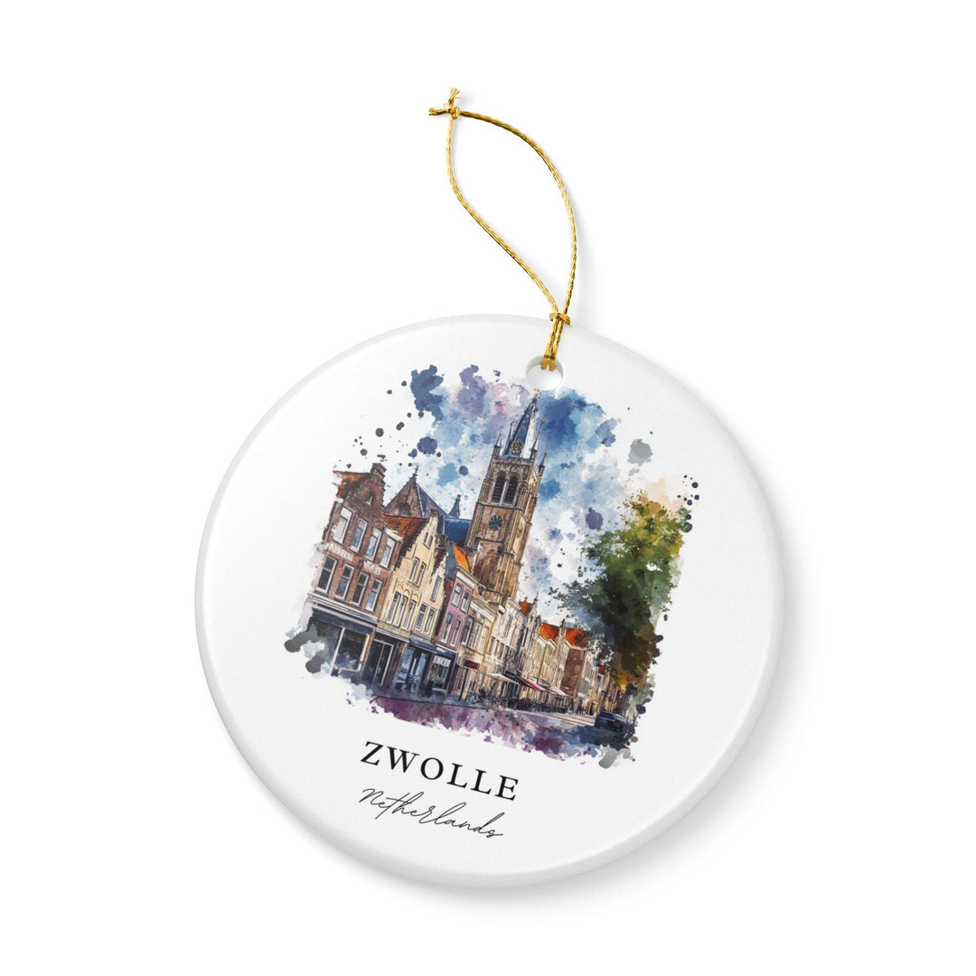 Zwolle Ornament: Unique Zwolle Souvenir, Zwolle Netherlands Xmas Decor, and Authentic Netherlands Gift