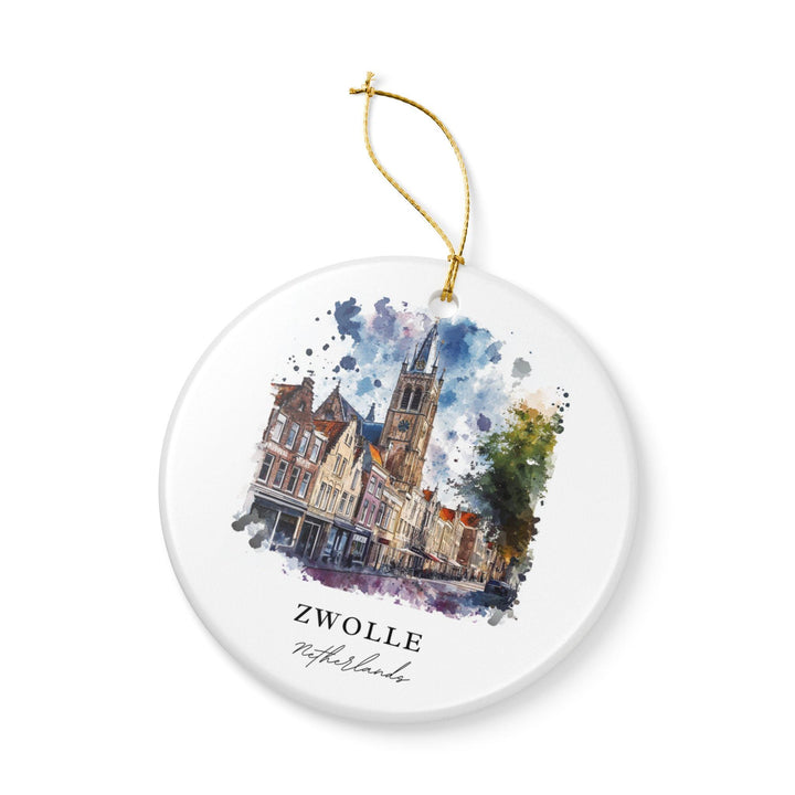 Zwolle Ornament: Unique Zwolle Souvenir, Zwolle Netherlands Xmas Decor, and Authentic Netherlands Gift