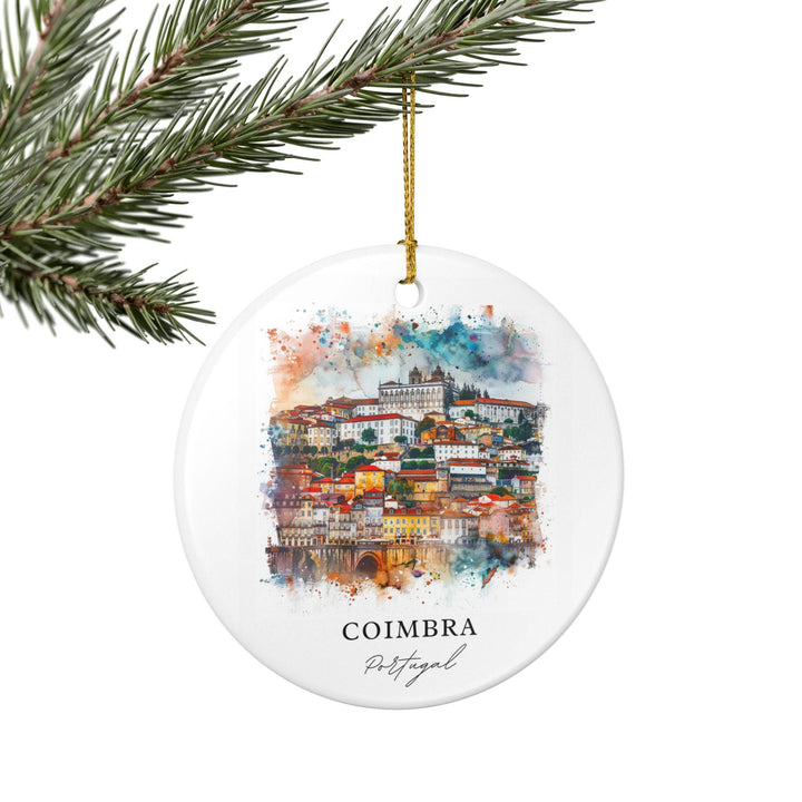 Coimbra, Portugal Ornament: Unique Coimbra Souvenir, Portugal Xmas Decor, and Authentic Portugal Gift